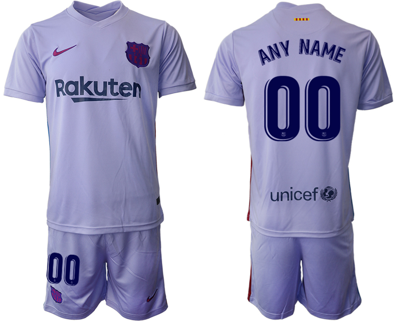 Men 2021-2022 Club Barcelona away purple customized Soccer Jersey->barcelona jersey->Soccer Club Jersey